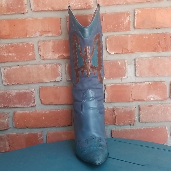 Pointy toe stiletto cowgirl boots - Picture 3 of 8